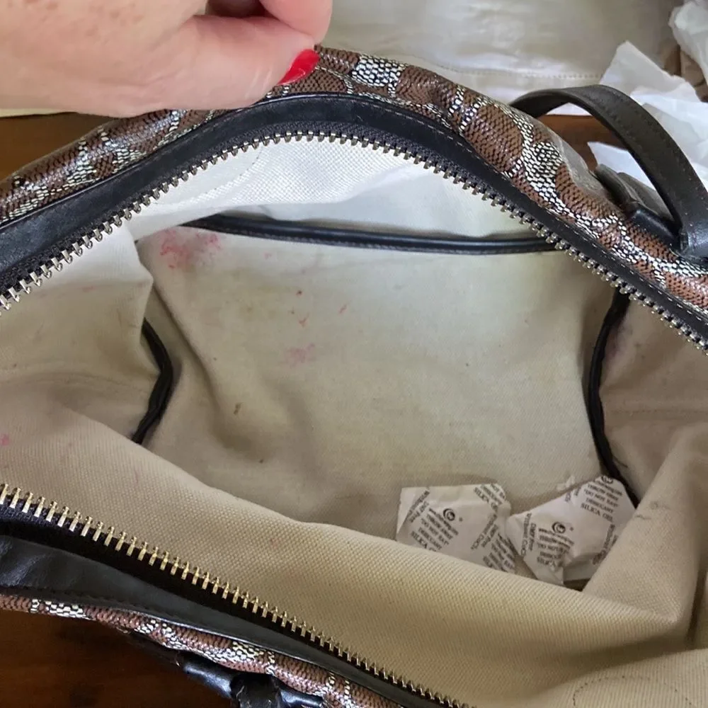 Coach shoulder bag with inside mini bag matching